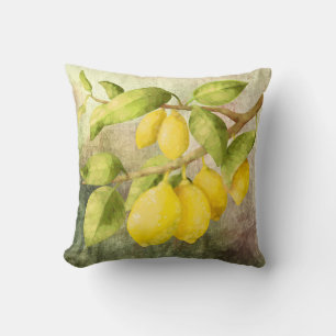 Lemons Painting Cushion