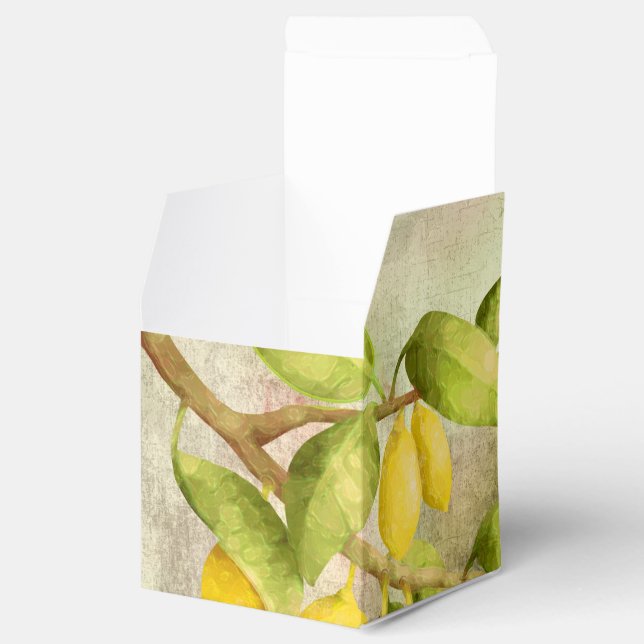 Lemons Painting  Favour Box (Opened)