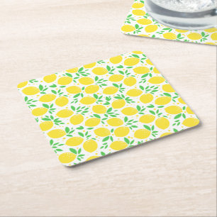 Lemons Paper Coasters