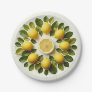 Lemons Paper Plate