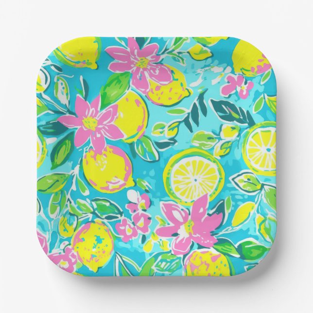 Lemons Paper Plates (Front)