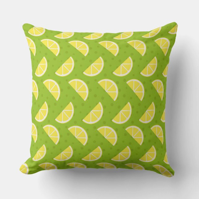 Lemons Pattern Cushion (Front)