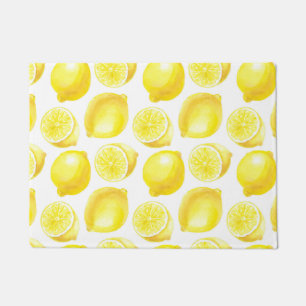 Lemons pattern design doormat