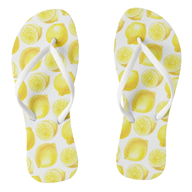 Lemons pattern design jandals (Footbed)