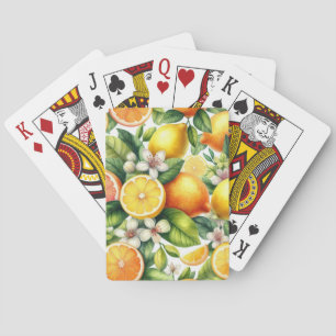 Lemons Pattern  Playing Cards
