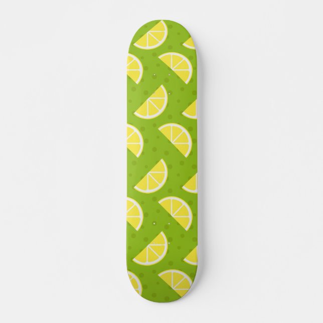 Lemons Pattern Skateboard (Front)
