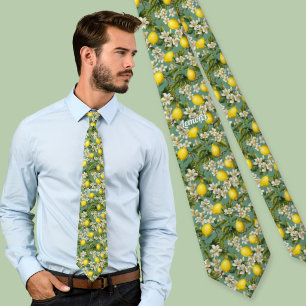 Lemons Pattern Tie