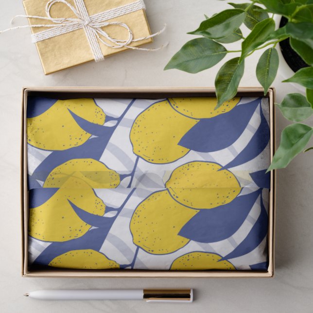 Lemons Pattern Tissue Paper (Gift)