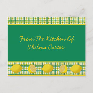 Lemons Recipe Card