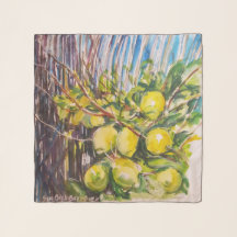 Lemons Scarf by Doranne Alden Caruana