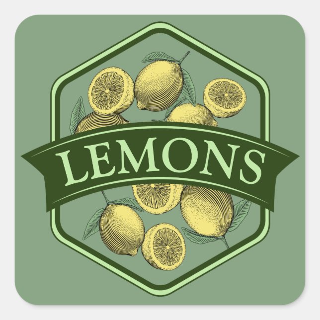 LEMONS Stickers - Customisable (Front)