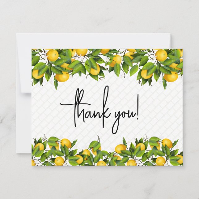 Lemons Thank You Card (Front)