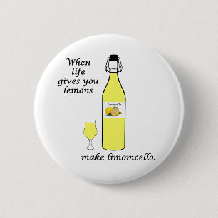 Lemons to Limoncello 6 Cm Round Badge