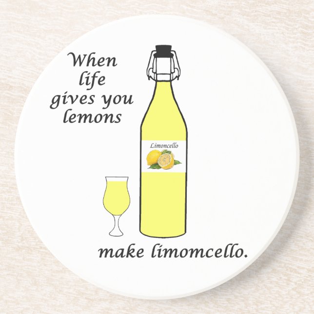 Lemons to Limoncello Coaster (Front)