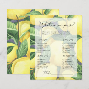 Lemons - What's in your purse game