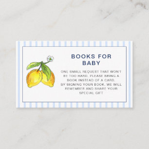 Lemons with blue stripes Books for baby Enclosure Card