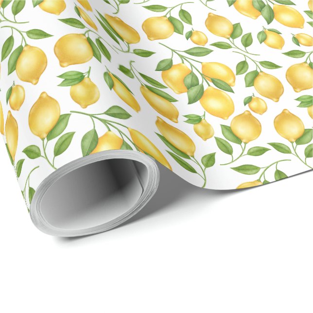 Lemons Wrapping Paper (Roll Corner)