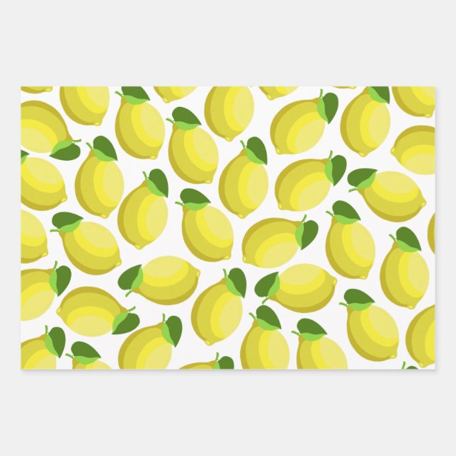 Lemons Wrapping Paper (Front 3)