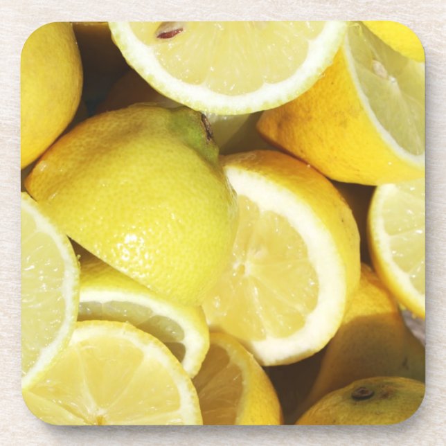 Lemons Yellow Coaster (Front)
