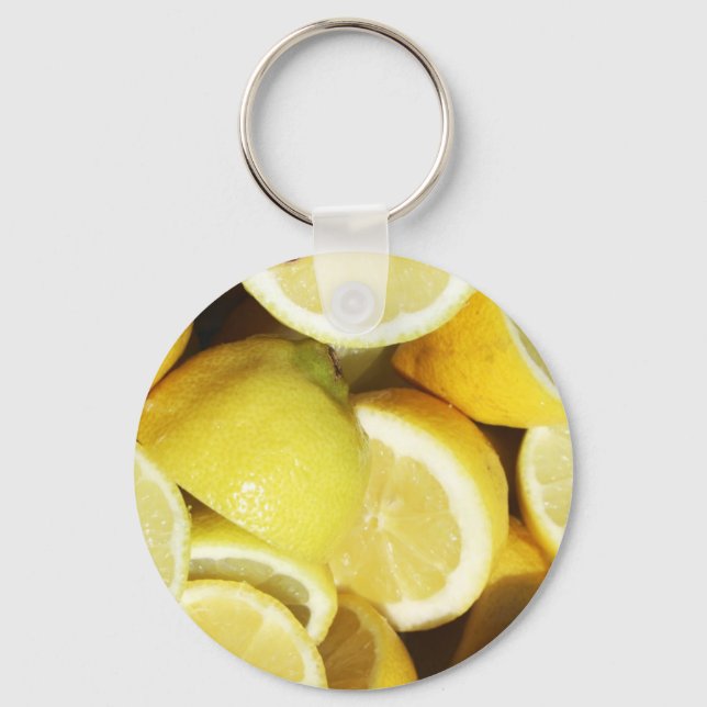 Lemons Yellow Key Ring (Front)