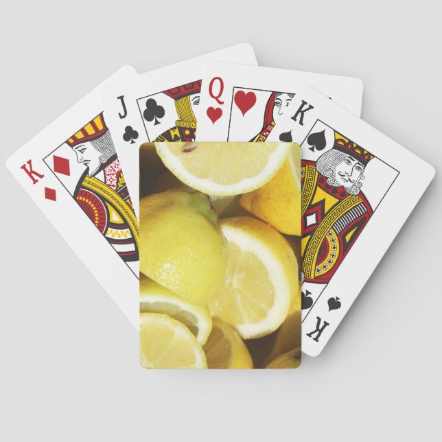 Lemons Yellow Playing Cards (Back)