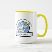 Lemontiniville large 15oz Mug Yellow Handle