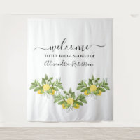 Lemony Greenery Wedding Welcome