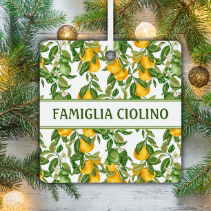 Lemony Lemons Ceramic Tree Decoration