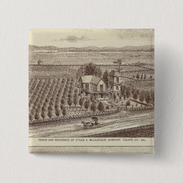Lemoore, Armona ranches 15 Cm Square Badge (Front)