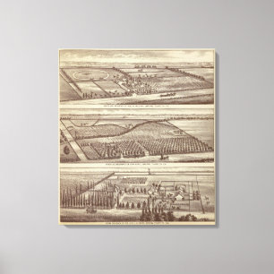 Lemoore, Armona ranches Canvas Print