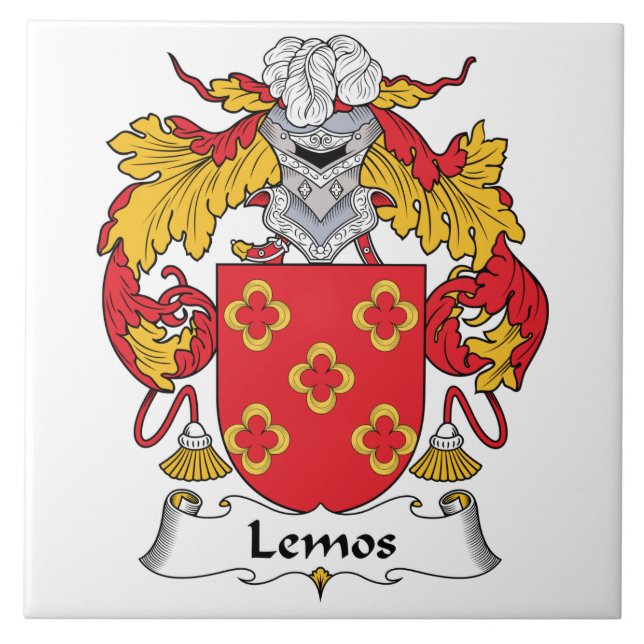 Lemos Family Crest Tile (Front)