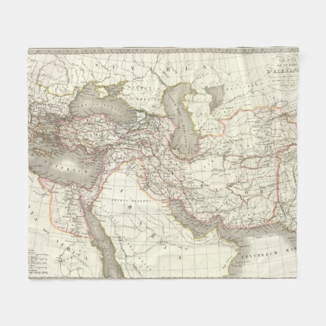 L'Empire d'Alexandre - Empire of Alexander Fleece Blanket (Front (Horizontal))