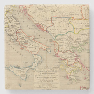 L'Empire d'Orient, l'Italie, 1200 a 1300 Stone Coaster