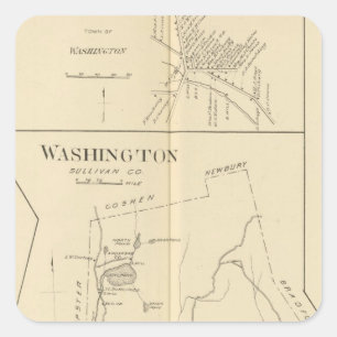 Lempster, Washington, Goshen Square Sticker