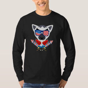 Lemur 4th Of July - America - Popsicles Fireworks  T-Shirt