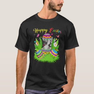 Lemur Animal Lover Floral Easter Egg Funny Lemur E T-Shirt