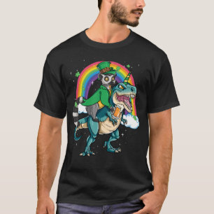 Lemur Beer Dino Rex Horn Rainbow T-Shirt