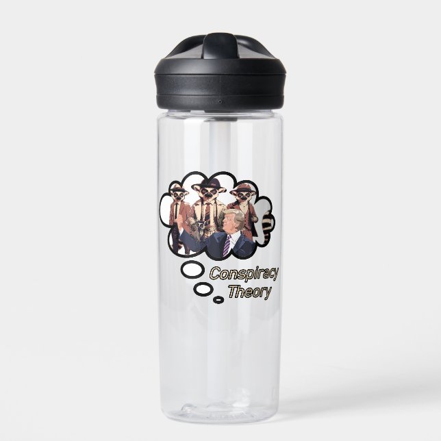 Lemur Conspiracy Theory Water Bottle (Front)