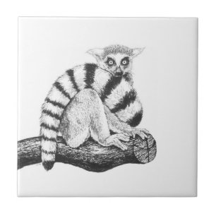 Lemur drawing tile