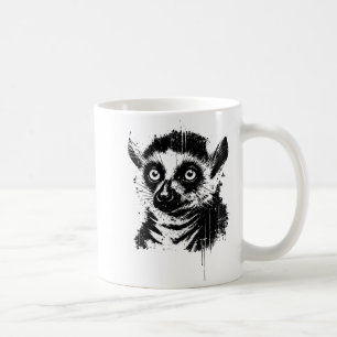 Lemur Ink Art Jungle Madaga Wildlife Rtrait Nge Coffee Mug