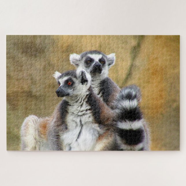lemur love jigsaw puzzle (Horizontal)
