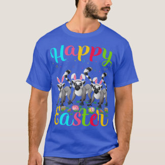 Lemur Lover Funny Easter Egg Bunny Lemur Happy Eas T-Shirt