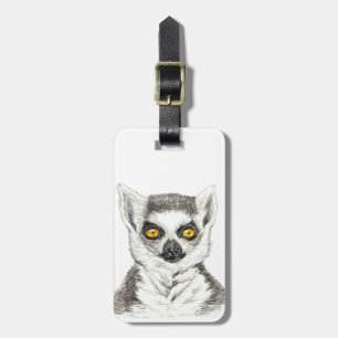 Lemur Luggage Tag