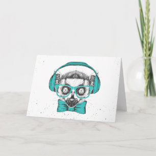 Lemur Music Lover Card