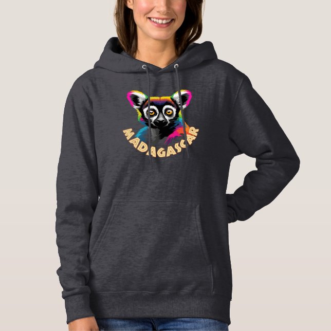 Lemur Of Madagascar Hoodie (Front)
