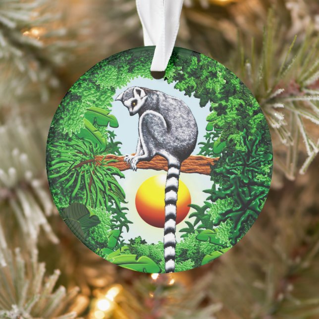 Lemur of Madagascar Ornament (Tree)