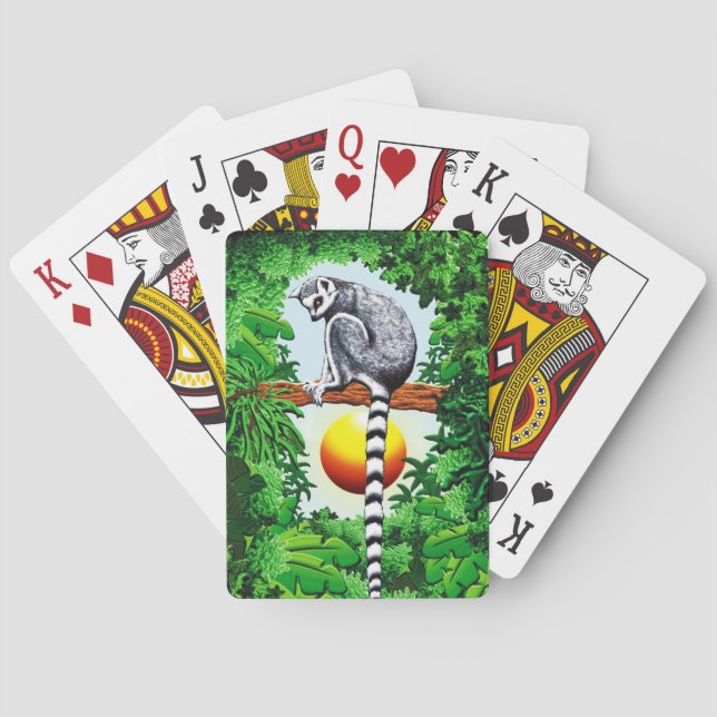 Lemur of Madagascar Playing Cards (Back)