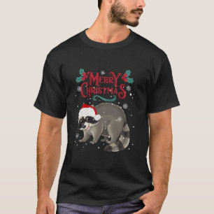 Lemur Santa Merry Christmas Lemur Lover Cute Anima T-Shirt
