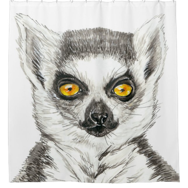 Lemur Shower Curtain (Front)