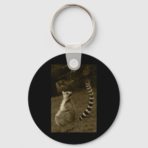 Lemur Tail Valencia Tint Vertical Sticker  Key Ring
